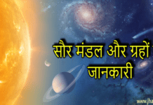 सौर मंडल और ग्रहों की जानकारी | Solar system in hindi | Planets name in hindi solar system in hindi