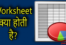 वर्कशीट क्या होती है | What is Worksheet in Hindi worksheet in hindi