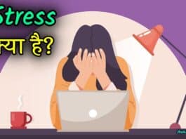 stress meaning in hindi